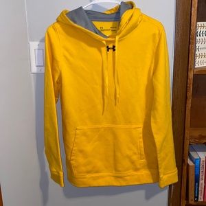 Neon Under Armour Hooded Sweatshirt